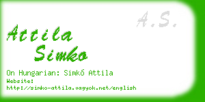 attila simko business card