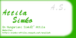 attila simko business card